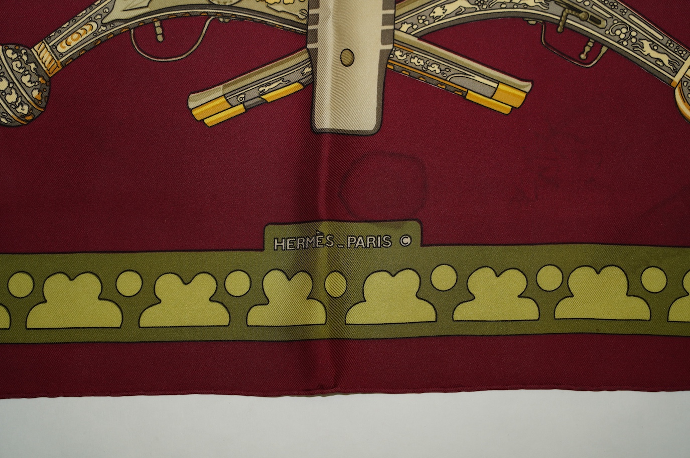 A Hermes silk scarf 'Diane', boxed